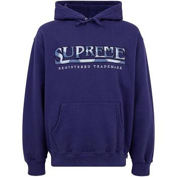 Supreme Amazing Denim Logo Mikiny S Kapucňou Modre | SK100PQ