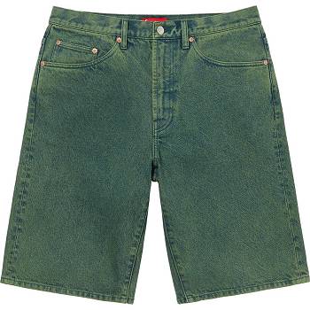Supreme Baggy Denim Sortky Zelene | SK233DN