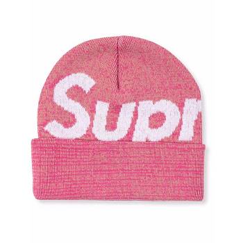 Supreme Big Logo Beanie Klobuky Ruzove | SK479NB