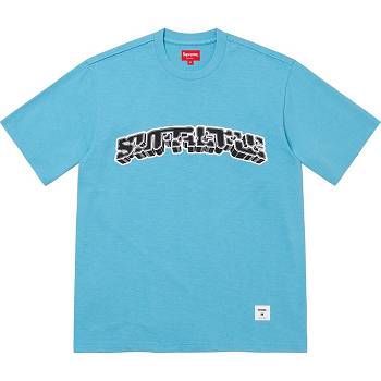 Supreme Block Arc S/S Top Svetre Modre | SK260FM