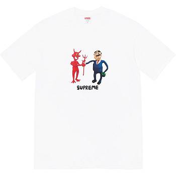 Supreme Business Tee Tricko Biele | SK374BC