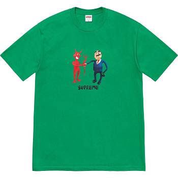 Supreme Business Tee Tricko Zelene | SK377QZ