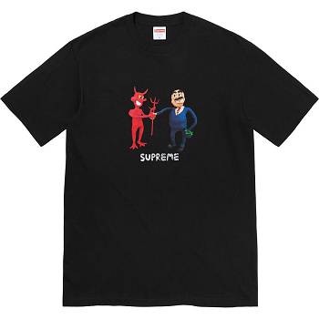 Supreme Business Tee Tricko Čierne | SK378WY