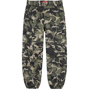 Supreme Cargo Pant Nohavice Zelene Maskacove | SK196WY