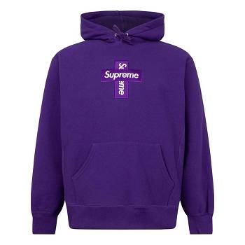 Supreme Cross Box Logo Mikiny S Kapucňou Nachový | SK106HK