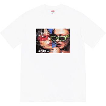 Supreme Eyewear Tee Tricko Biele | SK365GL