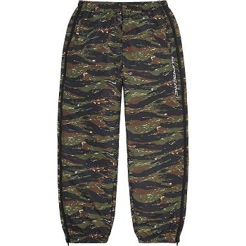 Supreme Full Zip Baggy Warm Up Pant Nohavice Zelene Maskacove | SK163XF