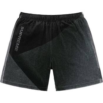 Supreme Geo Velour Sortky Čierne | SK228IS