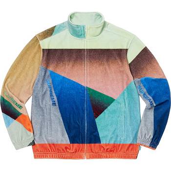 Supreme Geo Velour Tracking Bundy Viacfarebný | SK142MA