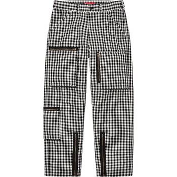 Supreme Gingham Flight Pant Nohavice Čierne | SK199TV