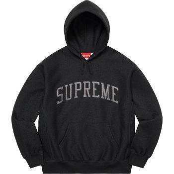 Supreme Glitter Arc S Kapucňou Mikiny Čierne | SK293XF