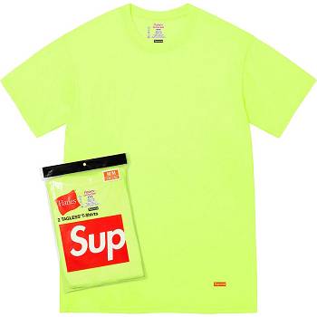 Supreme Hanes® Tagless T-shirts (2 Pack) Doplnky Zelene | SK400BC