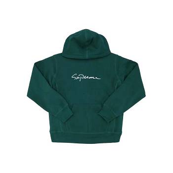 Supreme Klasické Script S Kapucňou Mikiny Zelene | SK323NB