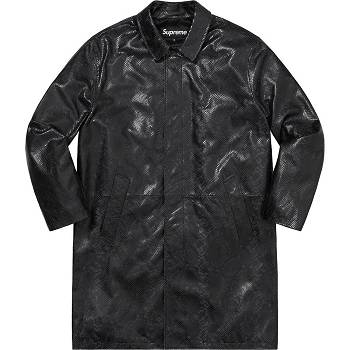 Supreme Kozene Snake Trench Bundy Čierne | SK138CE