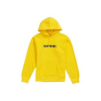 Supreme Motion Logo S Kapucňou Mikiny Žlté | SK327EX