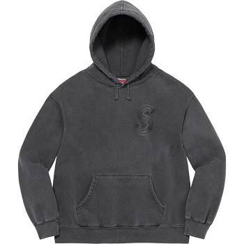 Supreme Overdyed S Logo S Kapucňou Mikiny Čierne | SK313GL