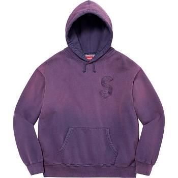 Supreme Overdyed S Logo S Kapucňou Mikiny Nachový | SK315JJ