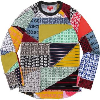 Supreme Patchwork Jacquard L/S Top Svetre Viacfarebný | SK267XF