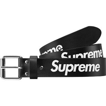 Supreme Repeat Kozene Belt Opasky Čierne | SK429QZ