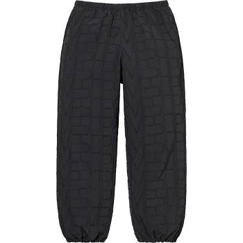 Supreme Repeat Stitch Tracking Pant Nohavice Čierne | SK191VD