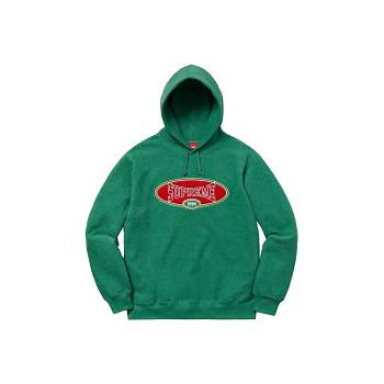 Supreme Reverse Fleece S Kapucňou Mikiny Zelene | SK331UT