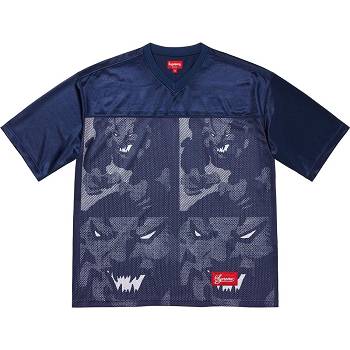 Supreme Ronin Football Jersey Svetre Námornícka Modrá | SK284SO