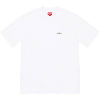 Supreme S/S Pocket Tee Svetre Biele | SK269VD