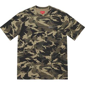 Supreme S/S Pocket Tee Svetre Olivovo Zelená Maskacove | SK268CE