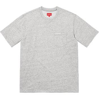 Supreme S/S Pocket Tee Svetre Siva | SK272MA