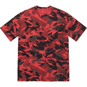 Supreme S/S Pocket Tee Svetre Červené | SK273QZ