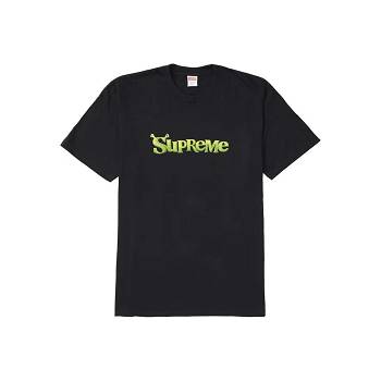 Supreme Shrek Tricko Čierne | SK395LH