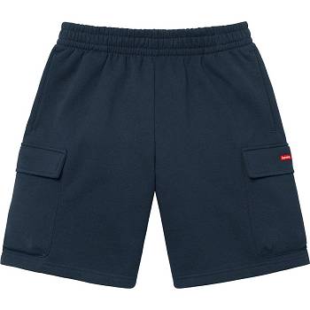 Supreme Small Box Baggy Cargo Sweat Sortky Námornícka Modrá | SK220MA