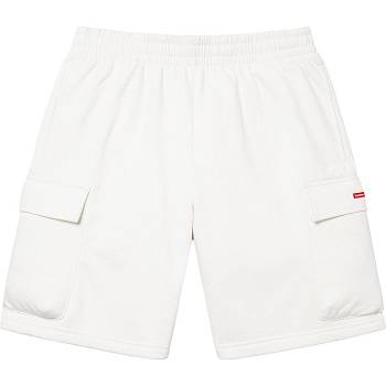 Supreme Small Box Baggy Cargo Sweat Sortky Biele | SK223EX