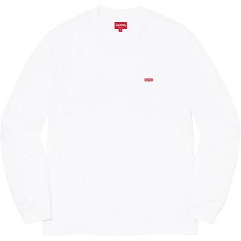 Supreme Small Box L/S Tee Svetre Biele | SK244BC