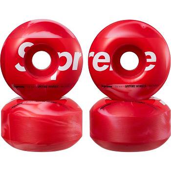 Supreme Spitfire® Shop Wheels (Set of 4) Skateboard Doplnky Červené | SK417GL