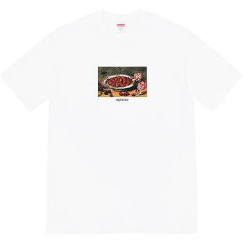 Supreme Strawberries Tee Tricko Biele | SK341JJ