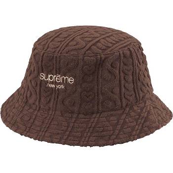Supreme Terry Pattern Crusher Klobuky Hnede | SK448ZG