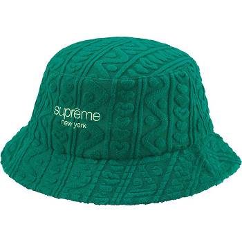 Supreme Terry Pattern Crusher Klobuky Zelene | SK449XF