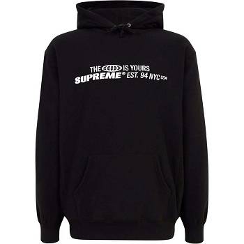 Supreme The World Is Yours Printed Mikiny S Kapucňou Čierne | SK128SO