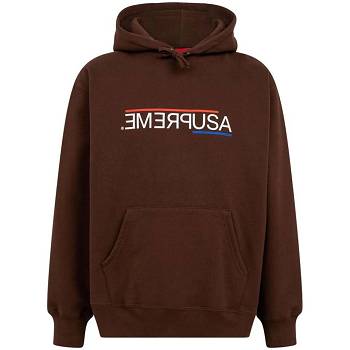 Supreme USA Mikiny S Kapucňou Hnede | SK129DN