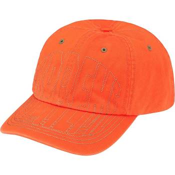 Supreme Visor Stitch 6-Panel Klobuky Oranžové | SK464PQ