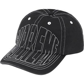Supreme Visor Stitch 6-Panel Klobuky Čierne | SK467DN