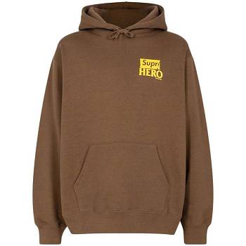 Supreme X Antihero Mikiny S Kapucňou Hnede | SK131GL