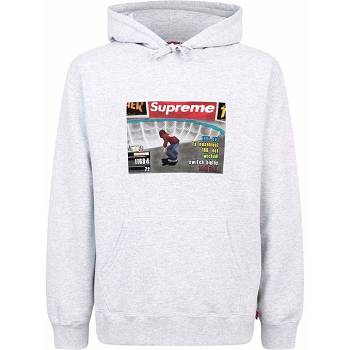 Supreme X Thrasher Logo Print “FW21” Mikiny S Kapucňou Siva | SK136ZG