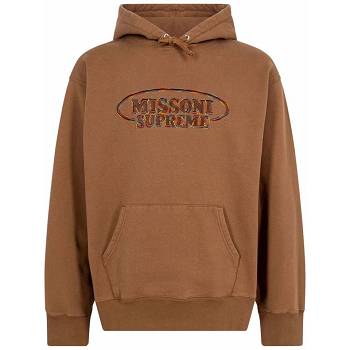 Supreme x Missoni Logo Mikiny S Kapucňou Hnede | SK135LH