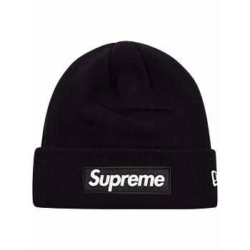 Supreme x New Era Box Logo Beanie Klobuky Čierne | SK485TV
